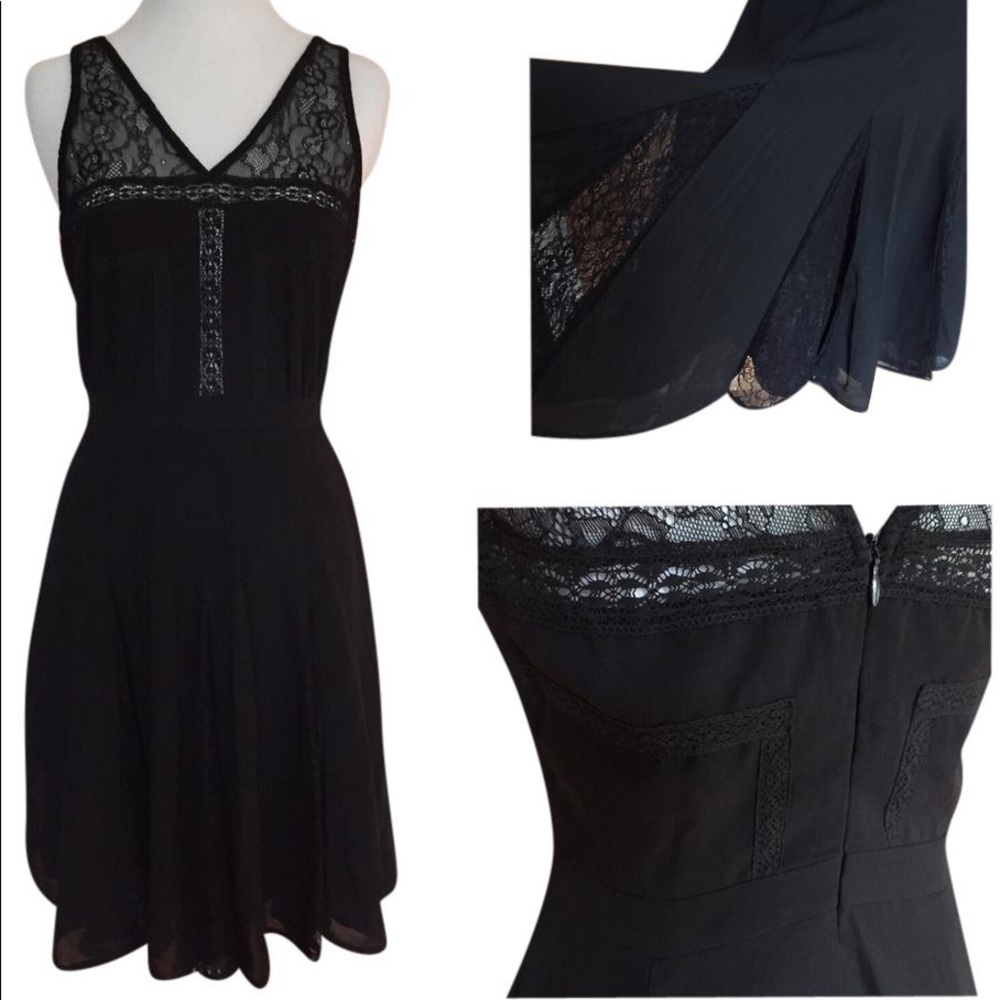 Ark and Co black lace dress. Fully lined